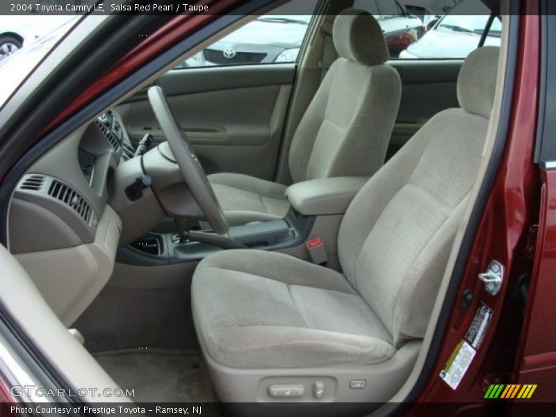 Salsa Red Pearl / Taupe 2004 Toyota Camry LE
