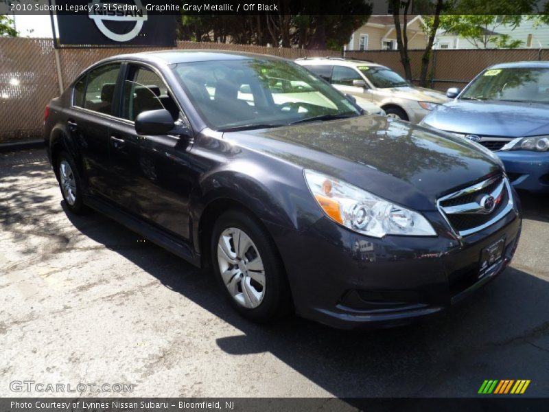 Graphite Gray Metallic / Off Black 2010 Subaru Legacy 2.5i Sedan