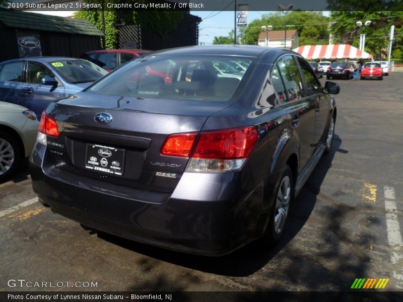 Graphite Gray Metallic / Off Black 2010 Subaru Legacy 2.5i Sedan