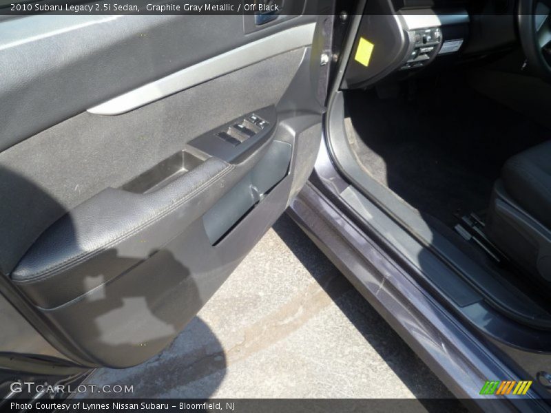 Graphite Gray Metallic / Off Black 2010 Subaru Legacy 2.5i Sedan