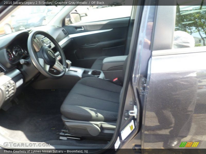 Graphite Gray Metallic / Off Black 2010 Subaru Legacy 2.5i Sedan