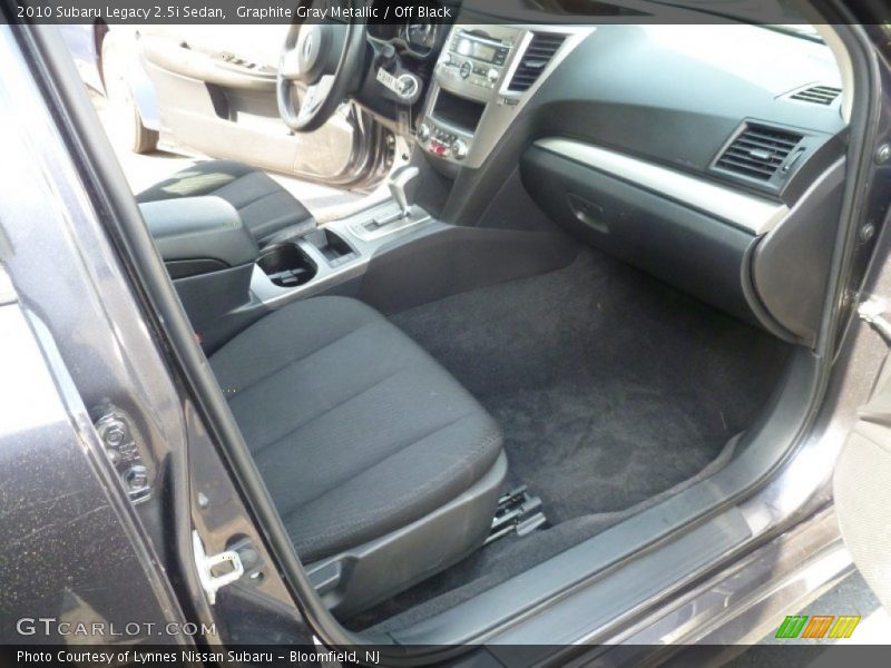 Graphite Gray Metallic / Off Black 2010 Subaru Legacy 2.5i Sedan