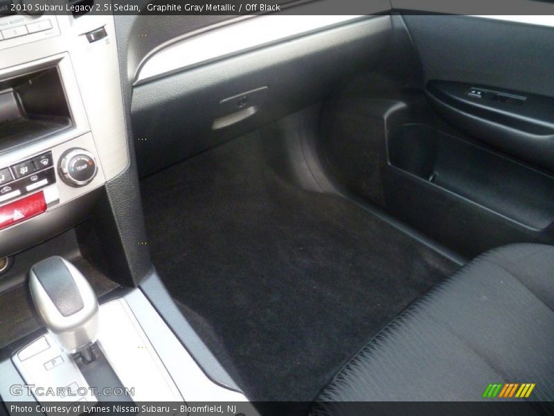Graphite Gray Metallic / Off Black 2010 Subaru Legacy 2.5i Sedan