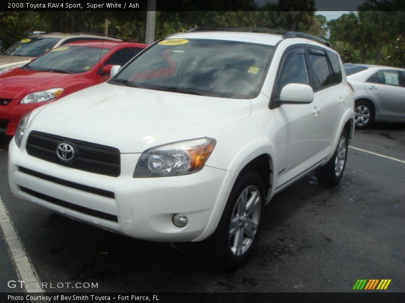 Super White / Ash 2008 Toyota RAV4 Sport