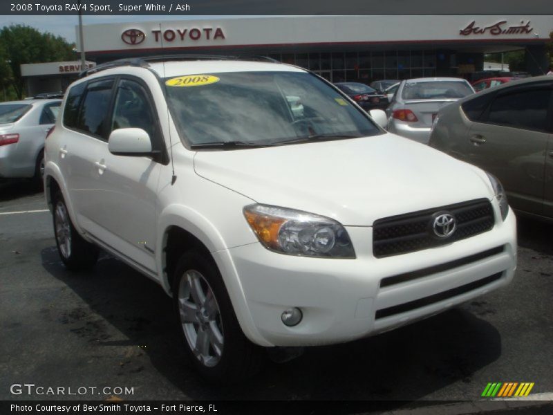 Super White / Ash 2008 Toyota RAV4 Sport