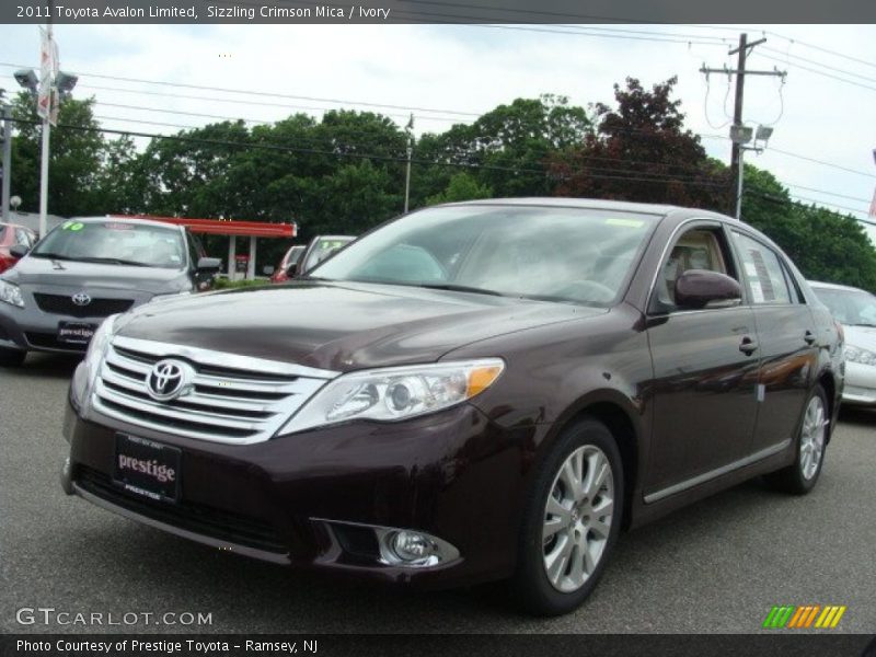 Sizzling Crimson Mica / Ivory 2011 Toyota Avalon Limited