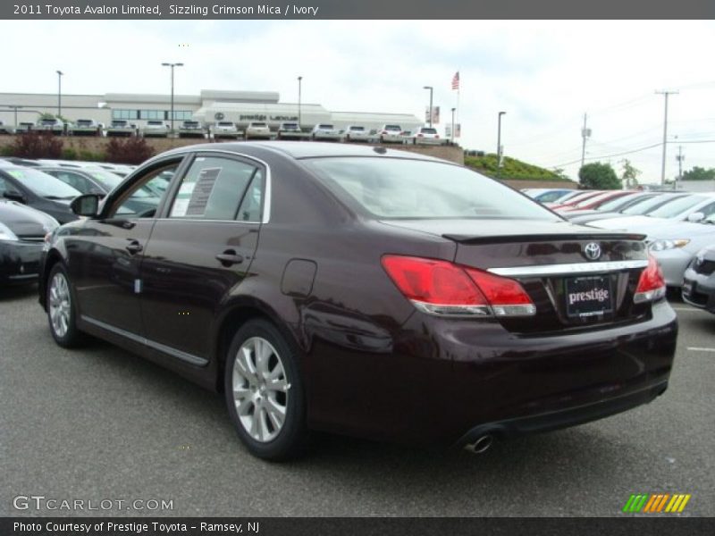 Sizzling Crimson Mica / Ivory 2011 Toyota Avalon Limited