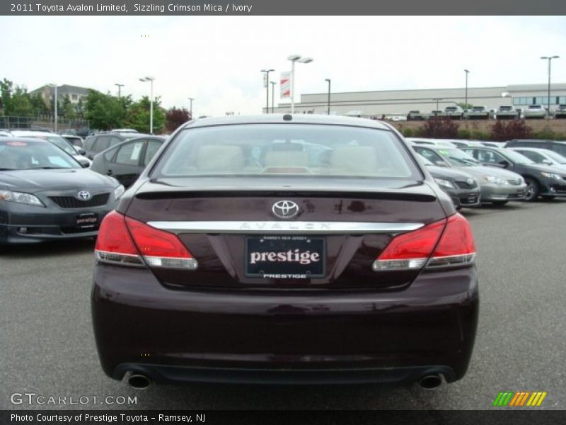 Sizzling Crimson Mica / Ivory 2011 Toyota Avalon Limited