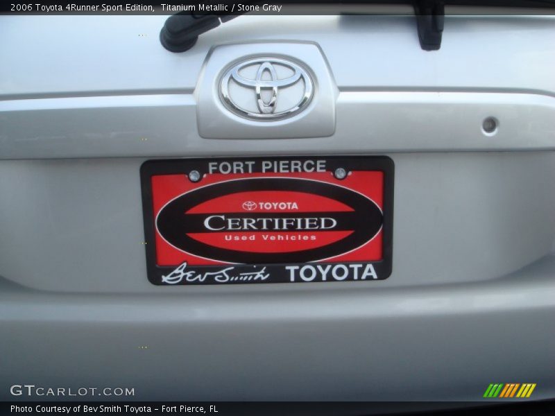 Titanium Metallic / Stone Gray 2006 Toyota 4Runner Sport Edition
