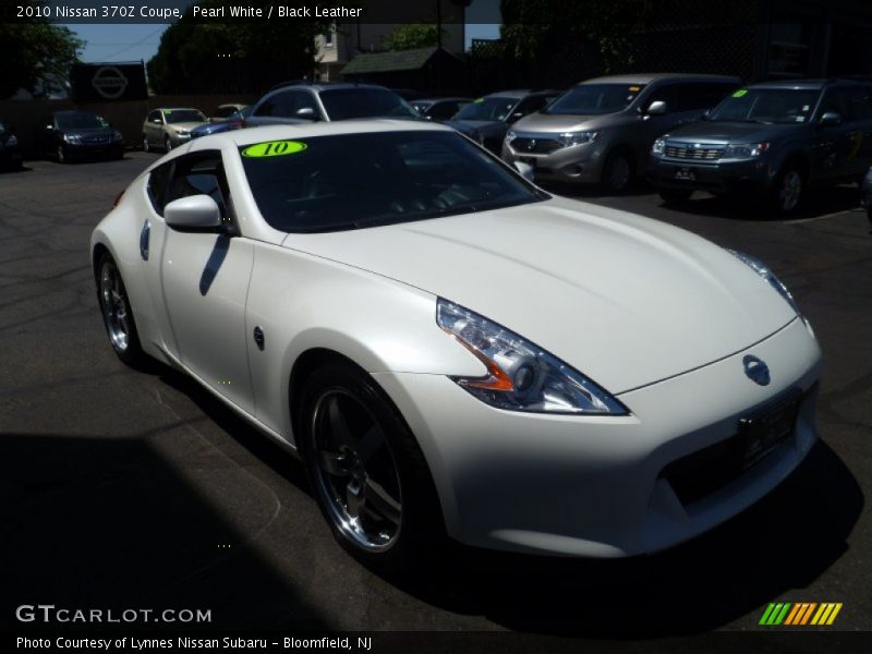 Pearl White / Black Leather 2010 Nissan 370Z Coupe