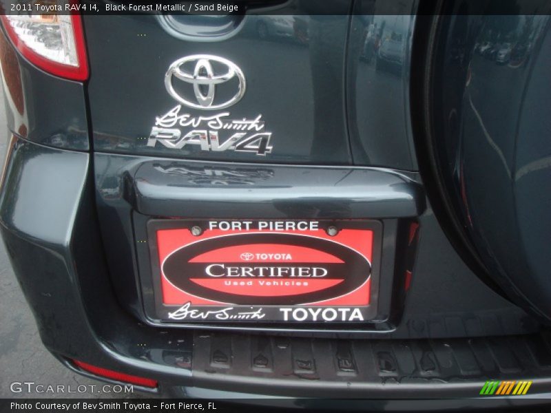 Black Forest Metallic / Sand Beige 2011 Toyota RAV4 I4