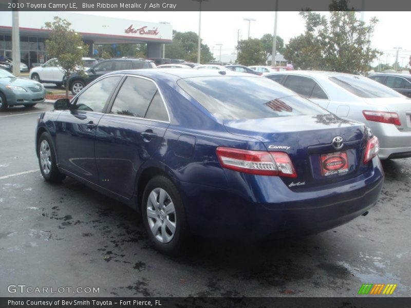 Blue Ribbon Metallic / Ash Gray 2010 Toyota Camry LE