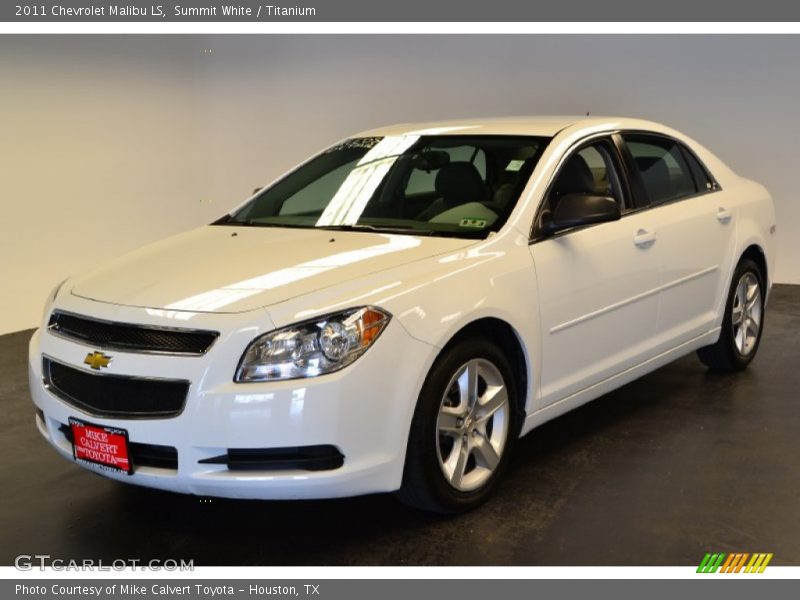 Summit White / Titanium 2011 Chevrolet Malibu LS