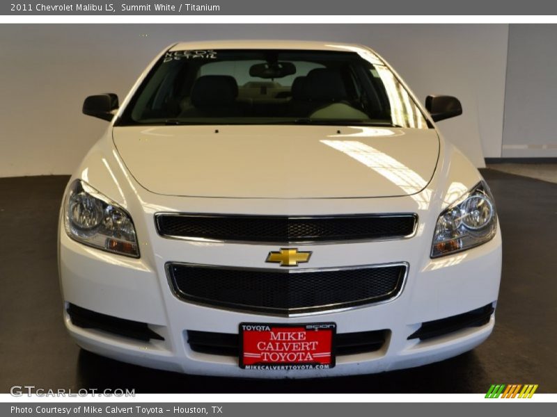 Summit White / Titanium 2011 Chevrolet Malibu LS
