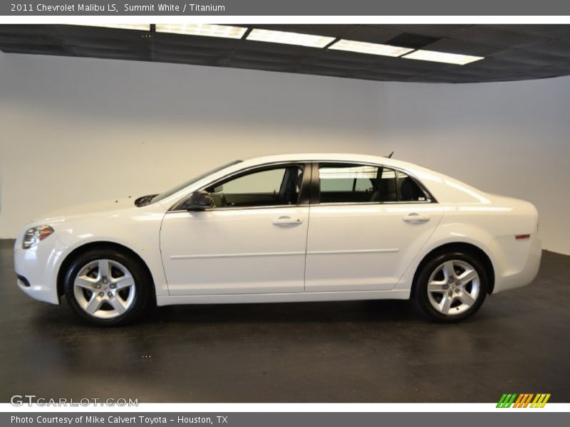 Summit White / Titanium 2011 Chevrolet Malibu LS