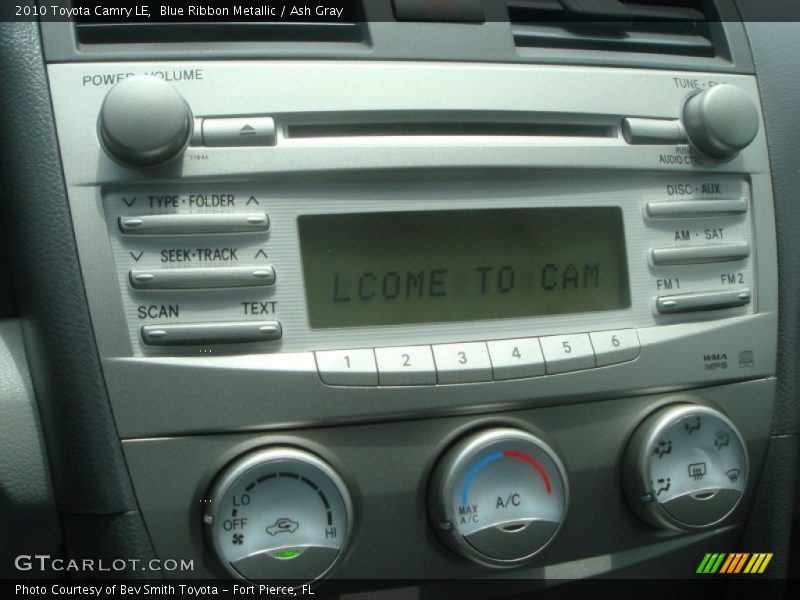 Blue Ribbon Metallic / Ash Gray 2010 Toyota Camry LE