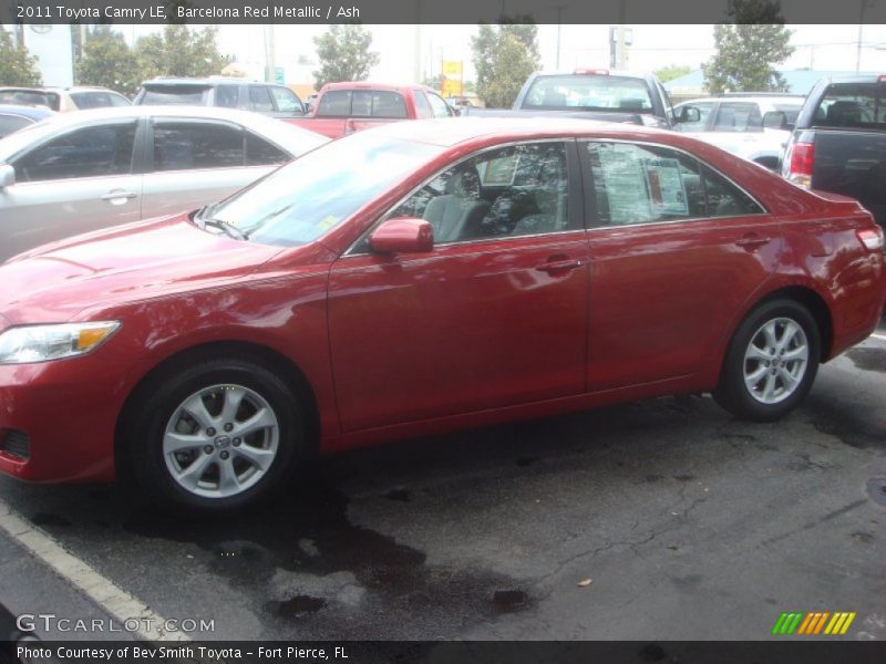 Barcelona Red Metallic / Ash 2011 Toyota Camry LE