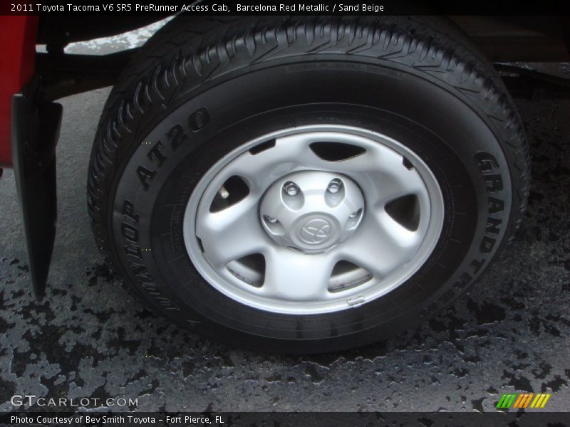 Barcelona Red Metallic / Sand Beige 2011 Toyota Tacoma V6 SR5 PreRunner Access Cab