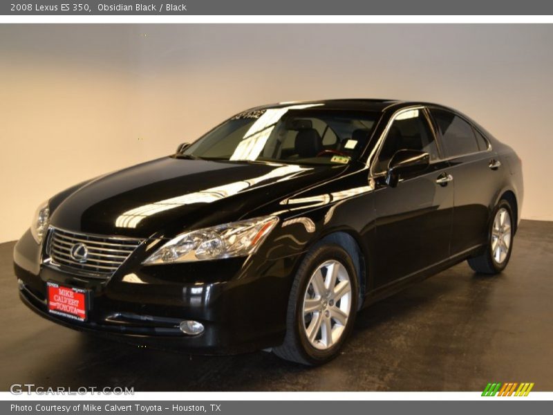 Obsidian Black / Black 2008 Lexus ES 350