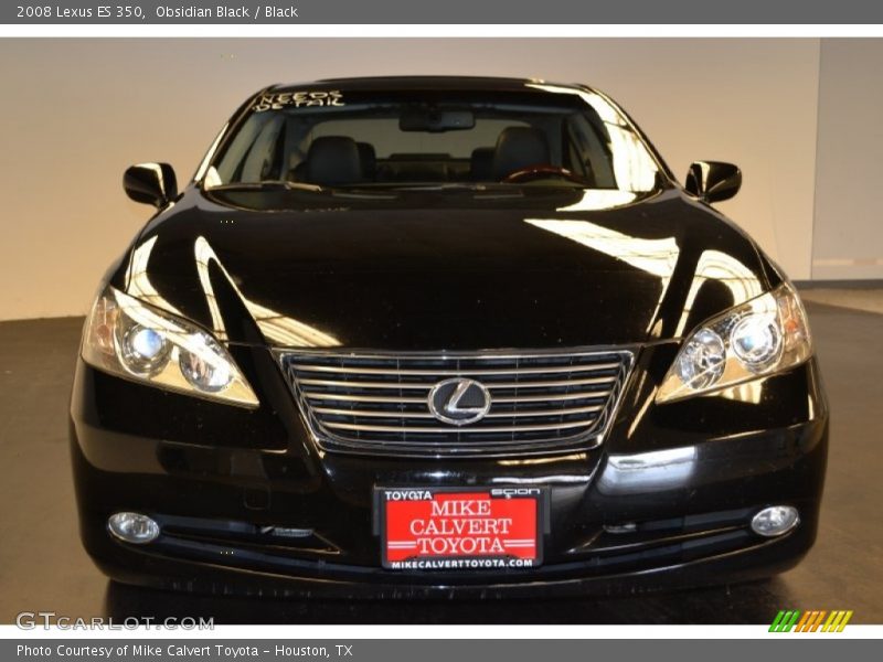 Obsidian Black / Black 2008 Lexus ES 350