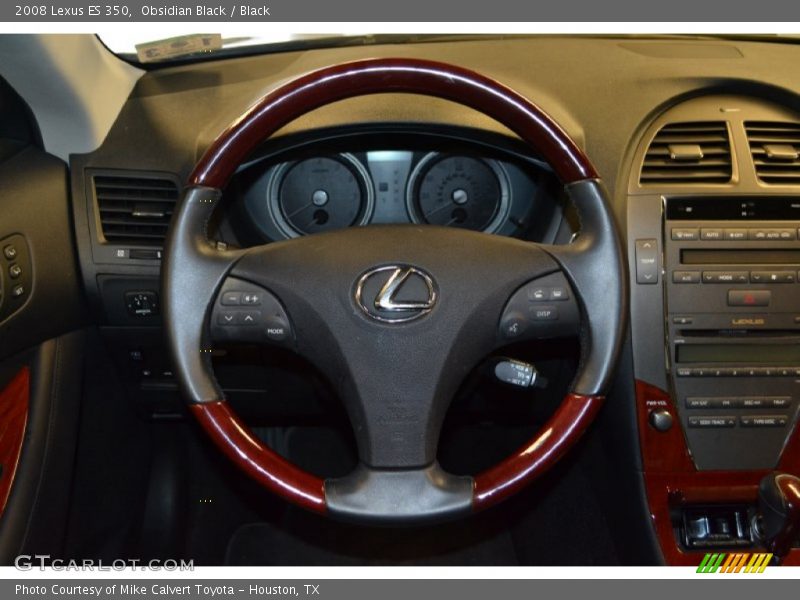 Obsidian Black / Black 2008 Lexus ES 350