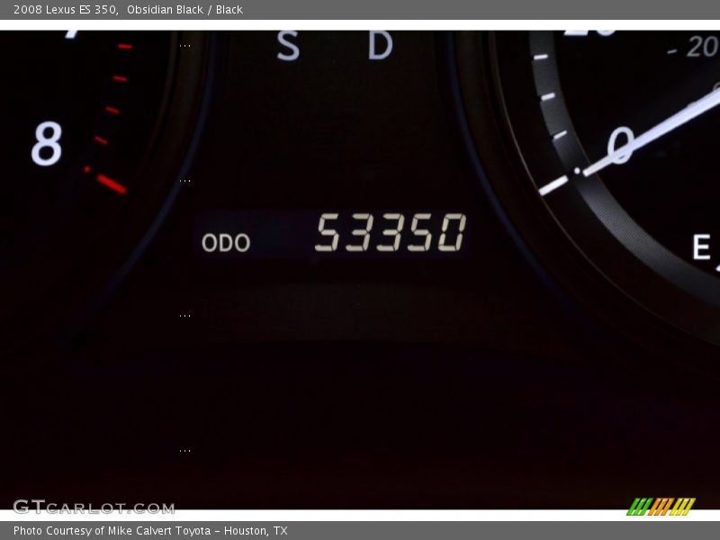 Obsidian Black / Black 2008 Lexus ES 350