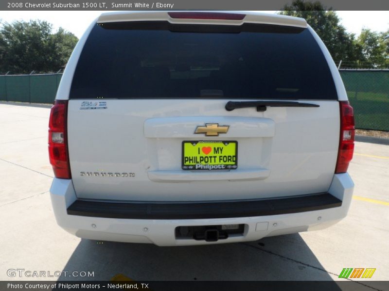 Summit White / Ebony 2008 Chevrolet Suburban 1500 LT