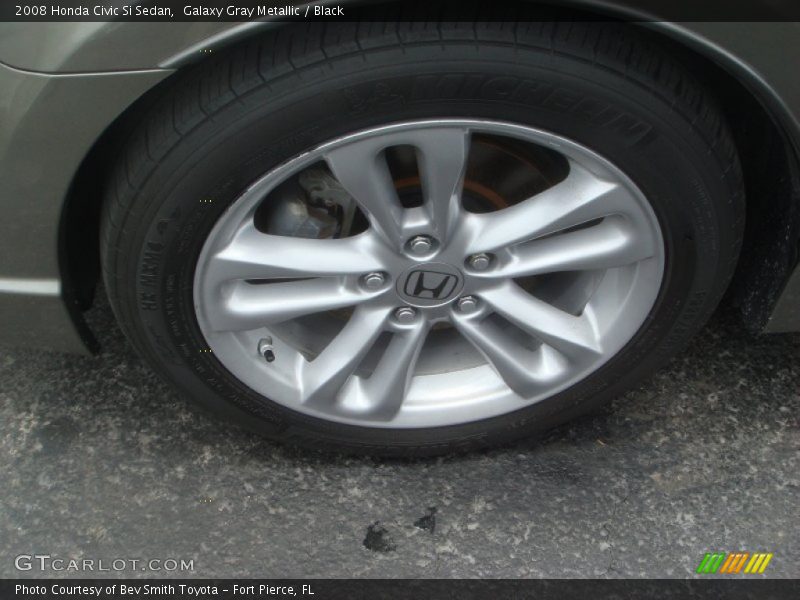 Galaxy Gray Metallic / Black 2008 Honda Civic Si Sedan