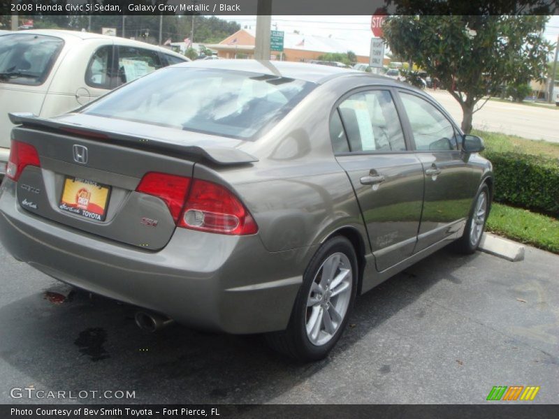 Galaxy Gray Metallic / Black 2008 Honda Civic Si Sedan
