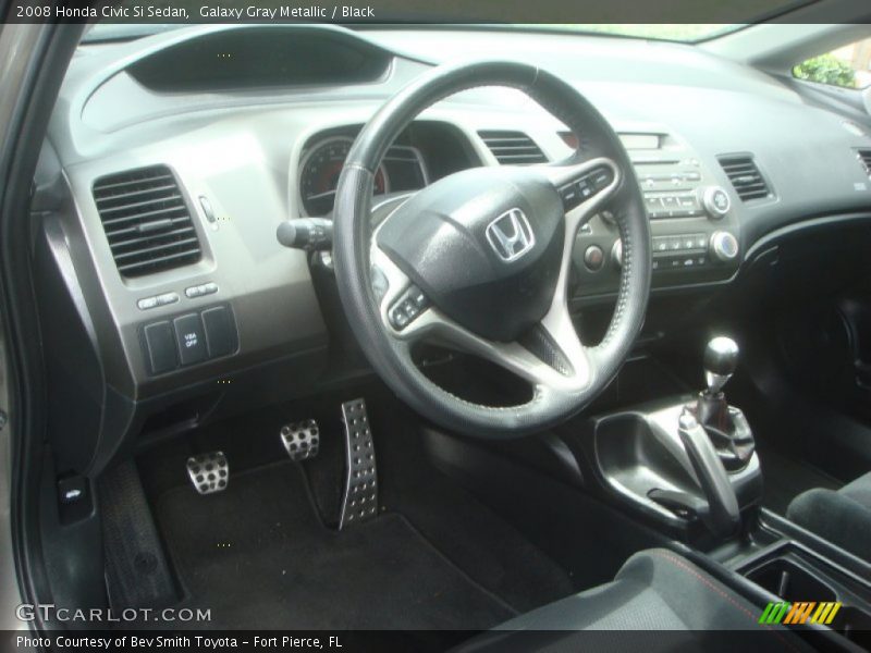 Galaxy Gray Metallic / Black 2008 Honda Civic Si Sedan