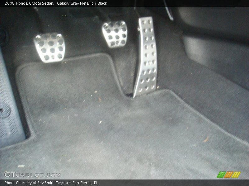 Galaxy Gray Metallic / Black 2008 Honda Civic Si Sedan