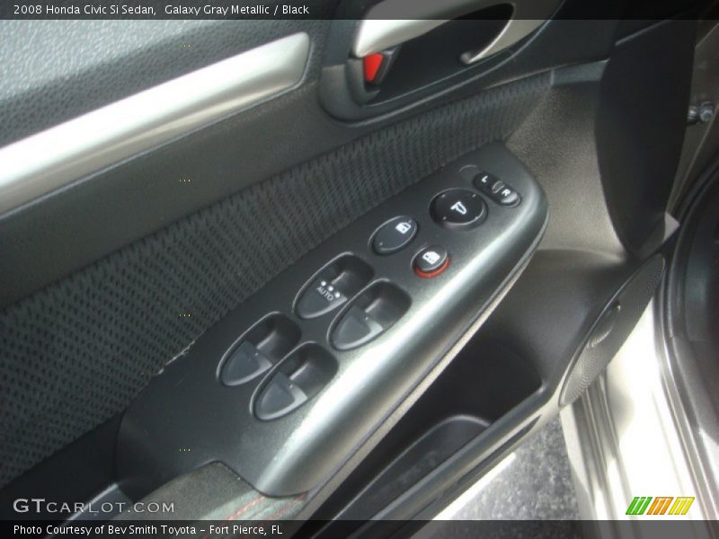 Galaxy Gray Metallic / Black 2008 Honda Civic Si Sedan