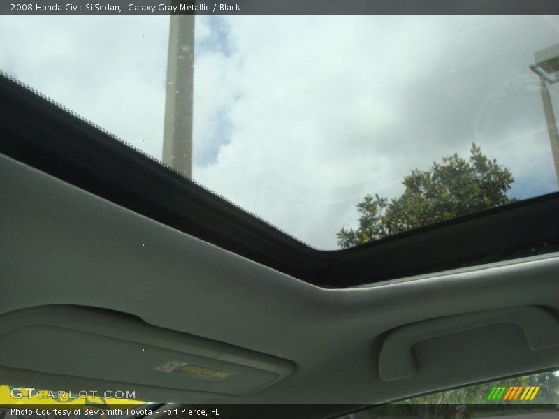 Galaxy Gray Metallic / Black 2008 Honda Civic Si Sedan