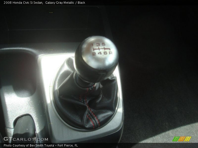 Galaxy Gray Metallic / Black 2008 Honda Civic Si Sedan