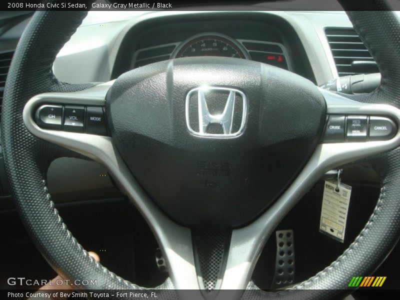 Galaxy Gray Metallic / Black 2008 Honda Civic Si Sedan