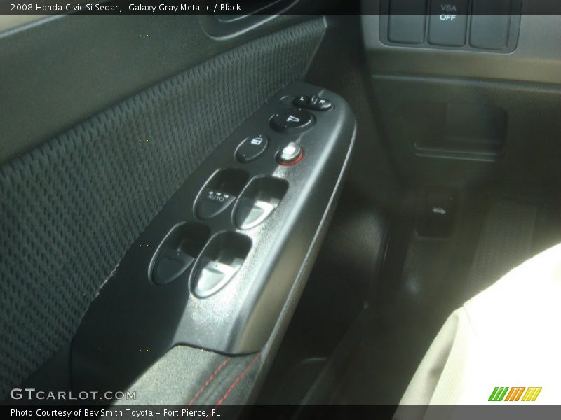 Galaxy Gray Metallic / Black 2008 Honda Civic Si Sedan