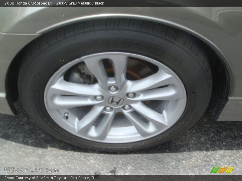 Galaxy Gray Metallic / Black 2008 Honda Civic Si Sedan