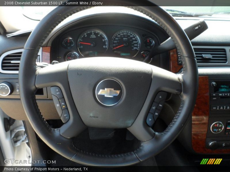 Summit White / Ebony 2008 Chevrolet Suburban 1500 LT