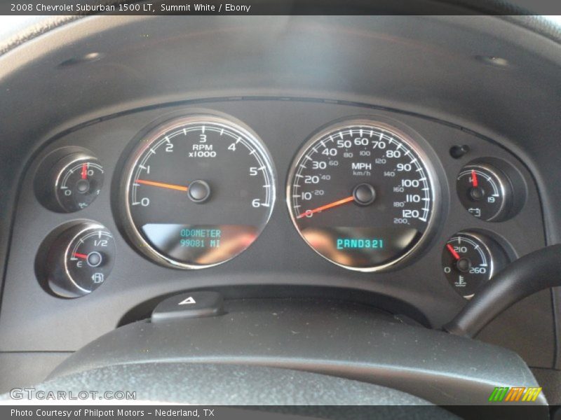 Summit White / Ebony 2008 Chevrolet Suburban 1500 LT