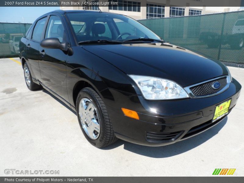 Pitch Black / Charcoal/Light Flint 2007 Ford Focus ZX4 S Sedan