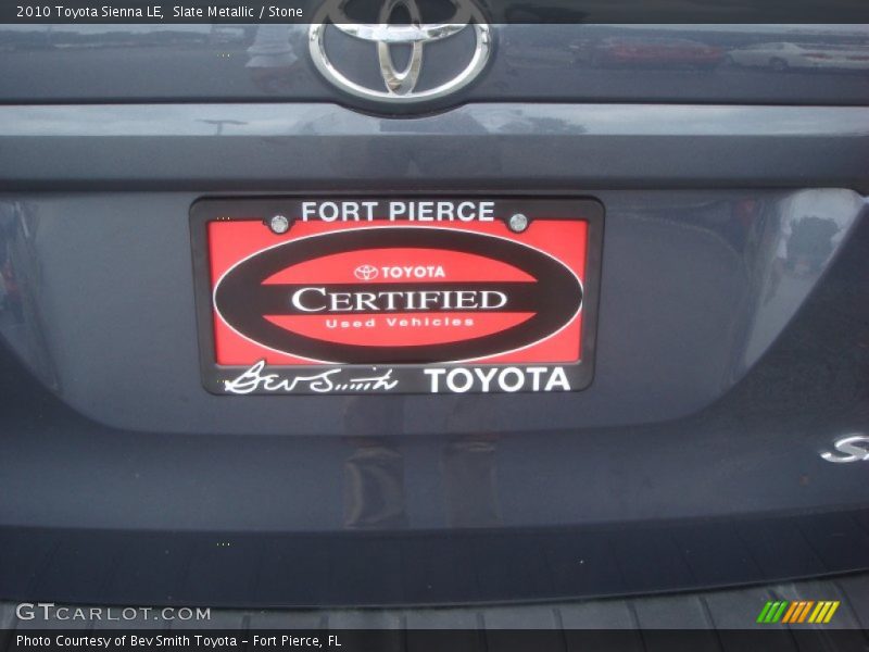 Slate Metallic / Stone 2010 Toyota Sienna LE