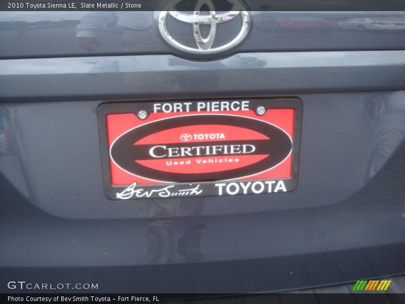 Slate Metallic / Stone 2010 Toyota Sienna LE