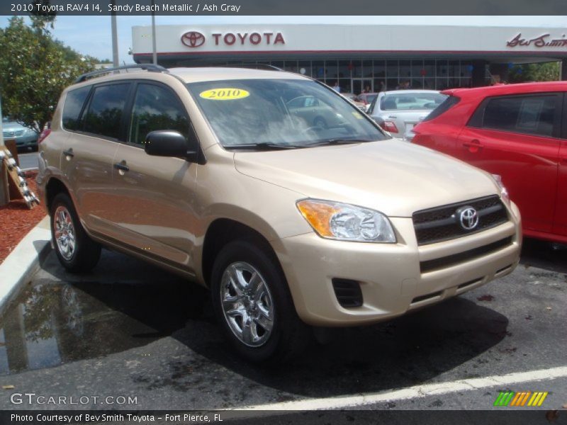 Sandy Beach Metallic / Ash Gray 2010 Toyota RAV4 I4