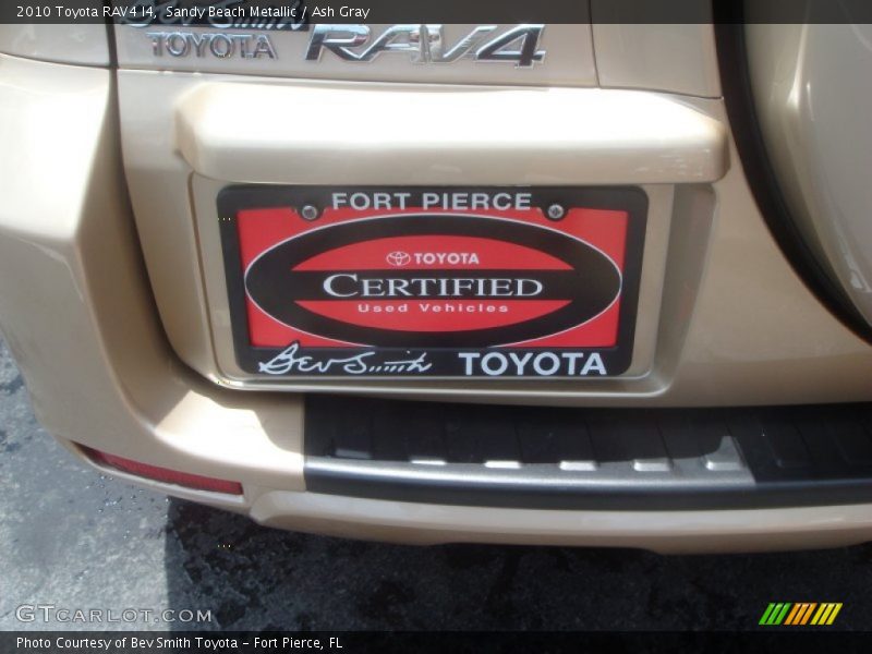 Sandy Beach Metallic / Ash Gray 2010 Toyota RAV4 I4