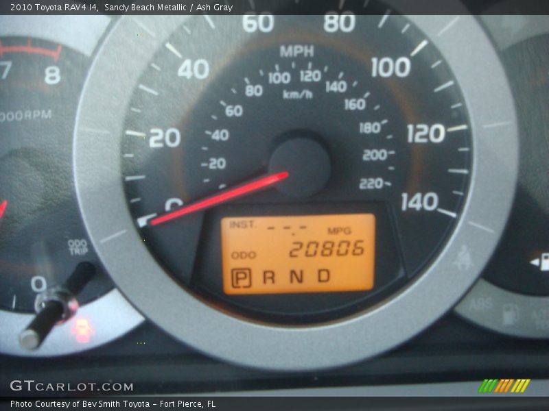 Sandy Beach Metallic / Ash Gray 2010 Toyota RAV4 I4