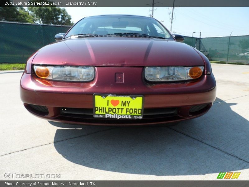 Cranberry / Gray 2002 Saturn S Series SL2 Sedan