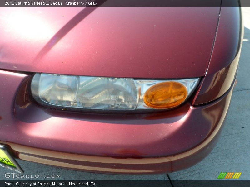 Cranberry / Gray 2002 Saturn S Series SL2 Sedan