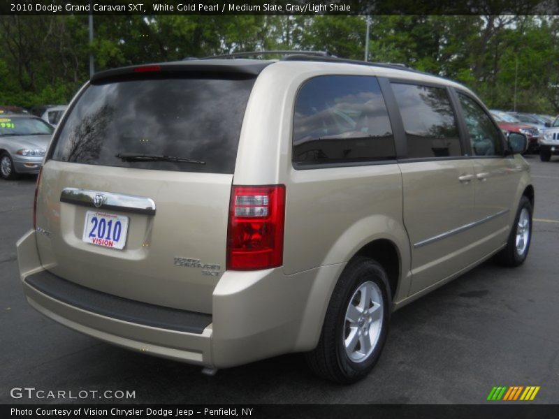 White Gold Pearl / Medium Slate Gray/Light Shale 2010 Dodge Grand Caravan SXT
