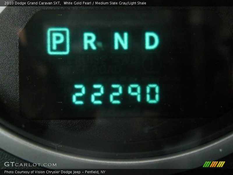 White Gold Pearl / Medium Slate Gray/Light Shale 2010 Dodge Grand Caravan SXT