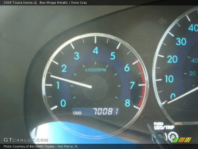 Blue Mirage Metallic / Stone Gray 2006 Toyota Sienna LE